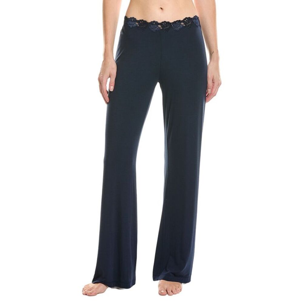 Josie Natori Womens  Rose Parfait Essential Pant, Blue